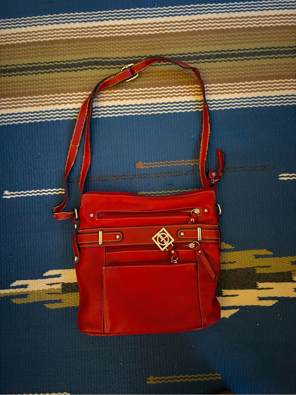 Vintage Real Leather Satchel Purse